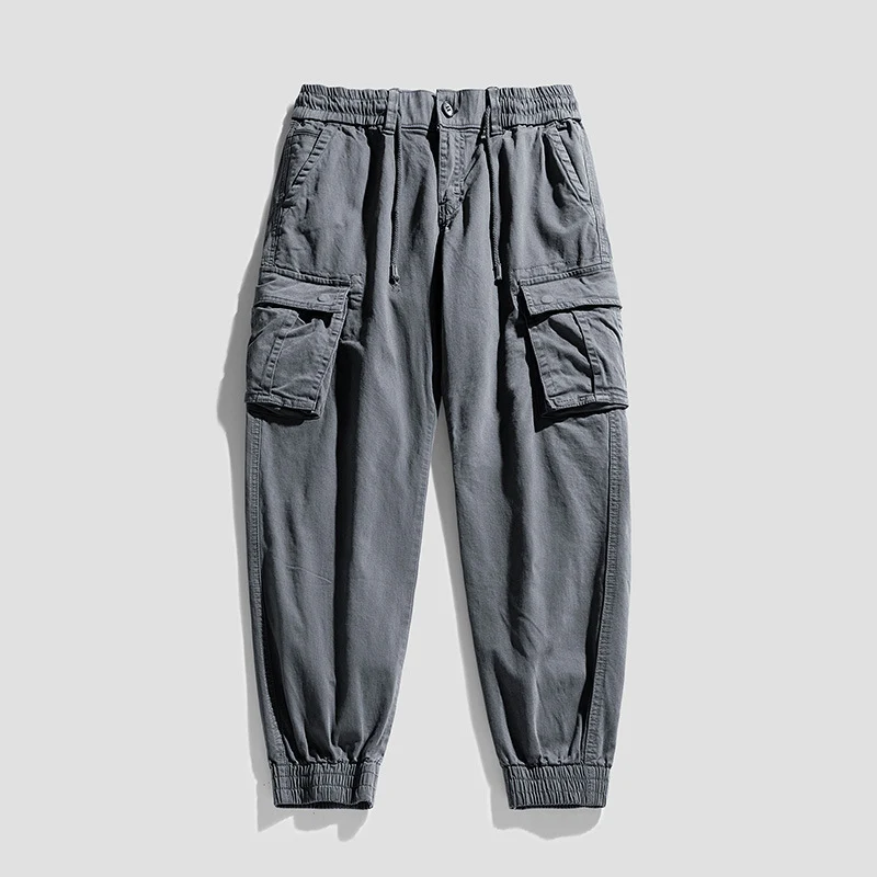Herren Urban‑Utility Relaxed‑Fit Cargo‑Jogginghose mit Tunnelzug und Mehrfach‑Taschen Drune