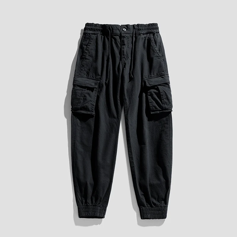 Herren Urban‑Utility Relaxed‑Fit Cargo‑Jogginghose mit Tunnelzug und Mehrfach‑Taschen Drune