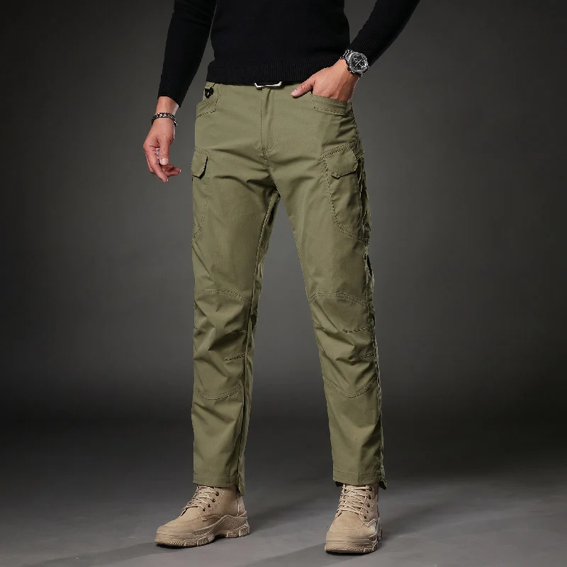 Herren Trekking‑Cargohose mit Knieverstärkung, multifunktionalen Taschen und geradem Schnitt Drune