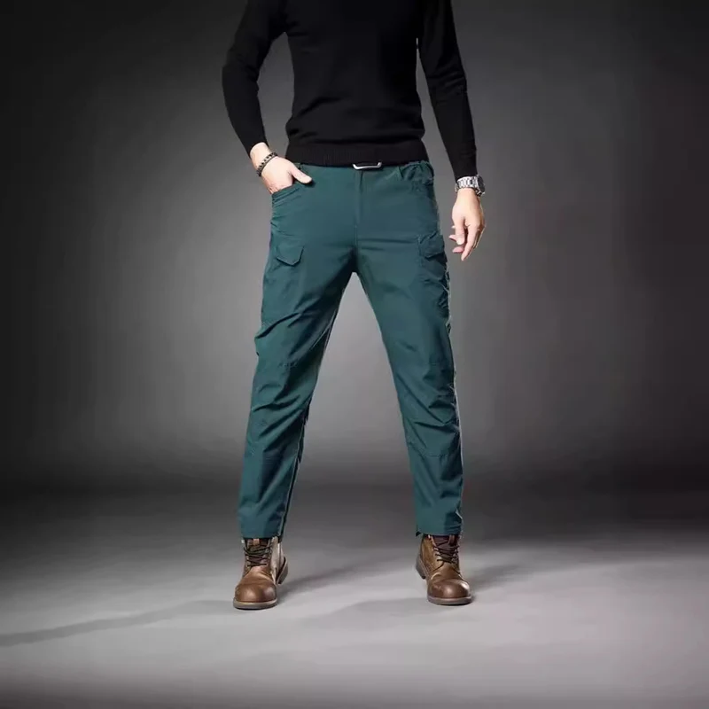 Herren Trekking‑Cargohose mit Knieverstärkung, multifunktionalen Taschen und geradem Schnitt Drune