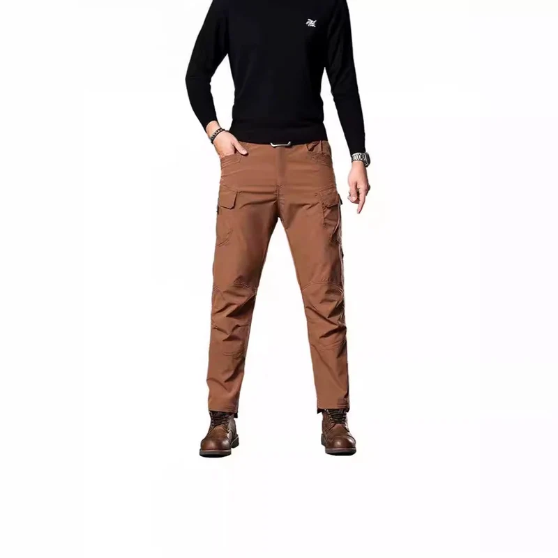 Herren Trekking‑Cargohose mit Knieverstärkung, multifunktionalen Taschen und geradem Schnitt Drune