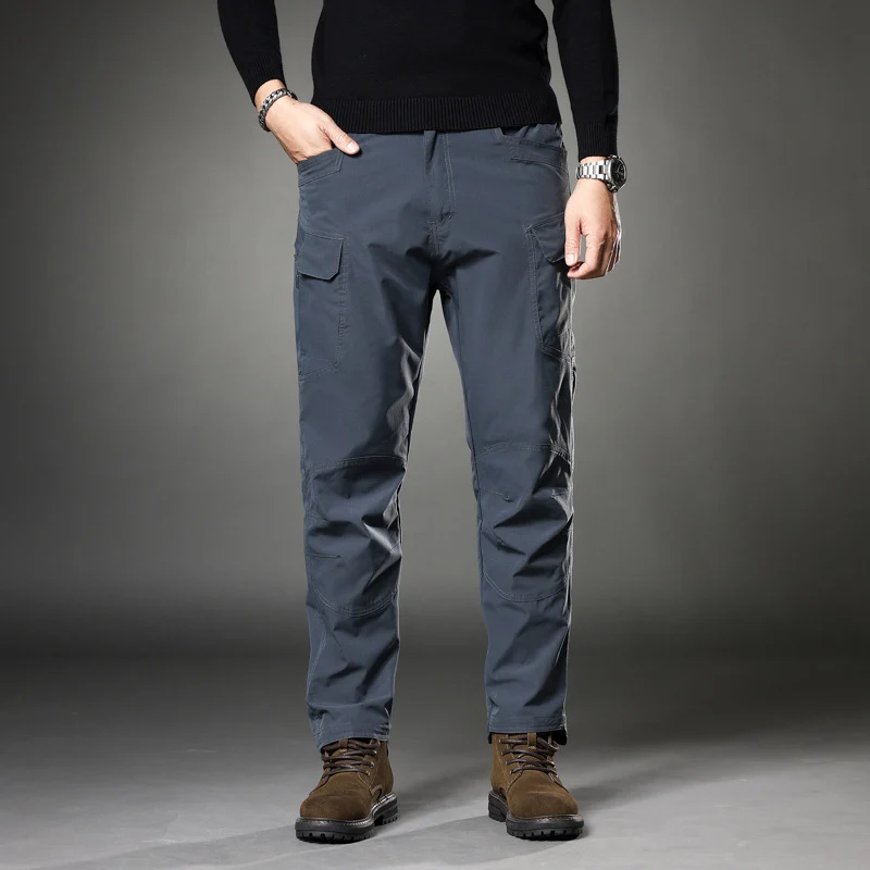 Herren Trekking‑Cargohose mit Knieverstärkung, multifunktionalen Taschen und geradem Schnitt Drune