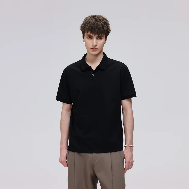 Herren Thermoregulierendes Piqué-Poloshirt mit feiner Struktur und Kurzarm Drune