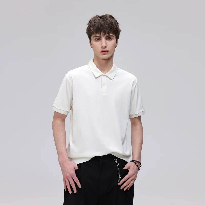 Herren Thermoregulierendes Piqué-Poloshirt mit feiner Struktur und Kurzarm Drune