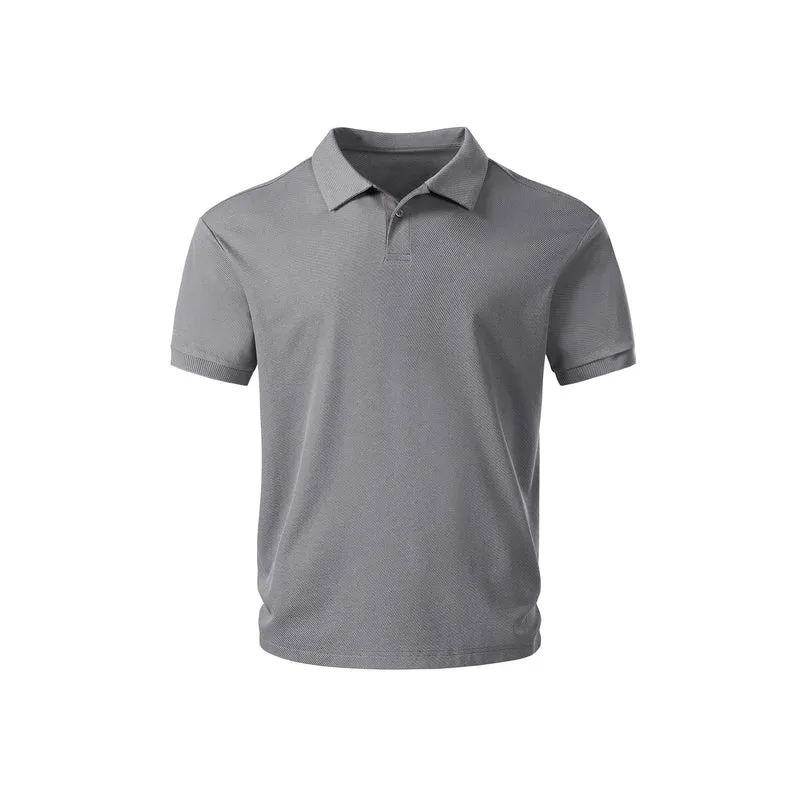 Herren Thermoregulierendes Piqué-Poloshirt mit feiner Struktur und Kurzarm Drune