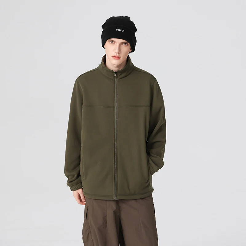 Herren Thermo-Fleece-Softshelljacke mit Stehkragen, Frontreißverschluss und elastischen Bündchen Drune