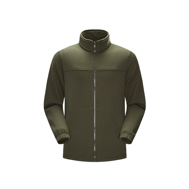 Herren Thermo-Fleece-Softshelljacke mit Stehkragen, Frontreißverschluss und elastischen Bündchen Drune