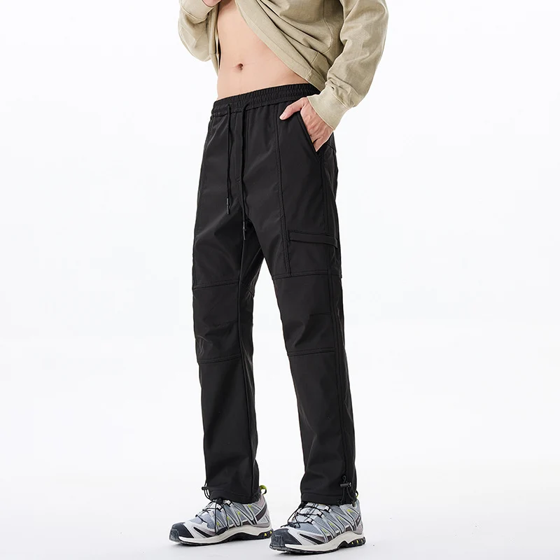 Herren Technische Utility-Cargohose mit verstärkten Kniepaneelen und verstellbarem Saum Drune