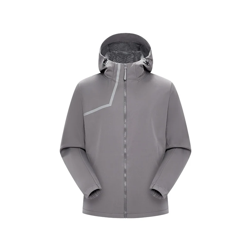Herren Technische Softshelljacke mit verstellbarer Kapuze und winddichter Membran Drune