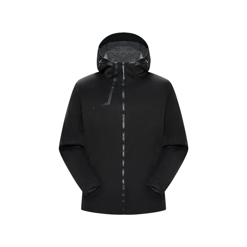 Herren Technische Softshelljacke mit verstellbarer Kapuze und winddichter Membran Drune