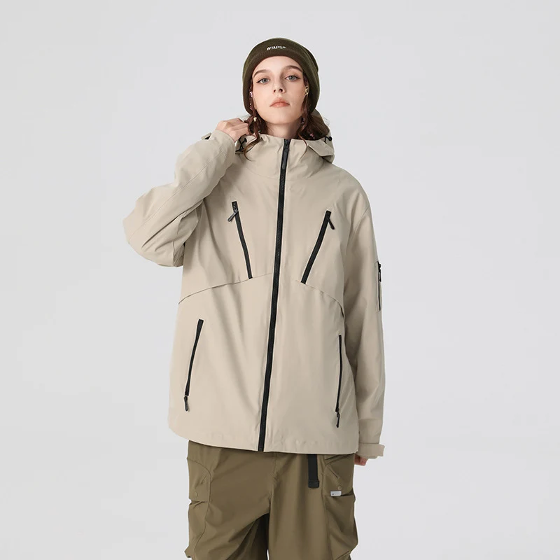 Herren Technische Softshelljacke mit Kapuze, wasserabweisender Membran und multiplen Reißverschlusstaschen Drune