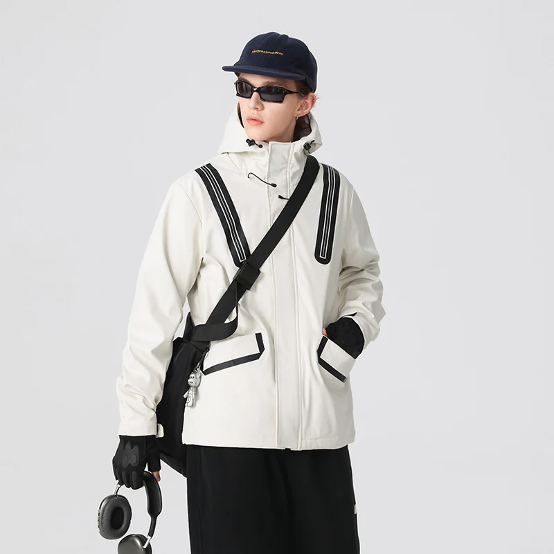 Herren Technische Softshell-Parka mit Kapuze, getapten Nähten und gummierten Einsätzen Drune