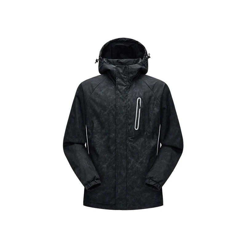 Herren Technische Regenjacke mit verschweißten Nähten und reflektierenden Details Drune
