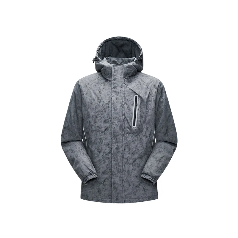 Herren Technische Regenjacke mit verschweißten Nähten und reflektierenden Details Drune