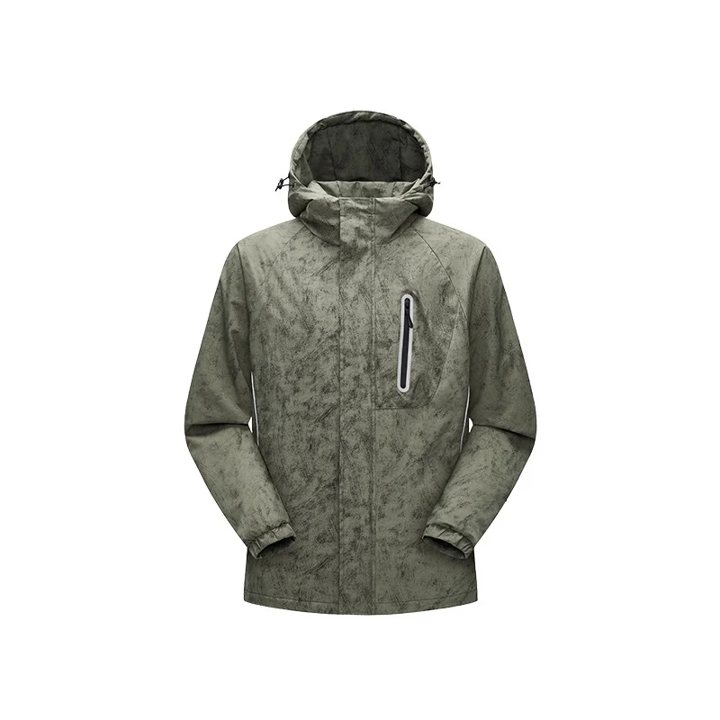 Herren Technische Regenjacke mit verschweißten Nähten und reflektierenden Details Drune