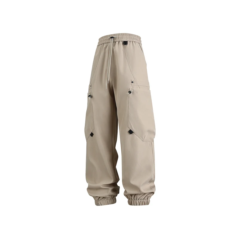 Herren Technische Cargo-Jogginghose mit elastischem Tunnelzugbund und multifunktionalen Klapptaschen Drune
