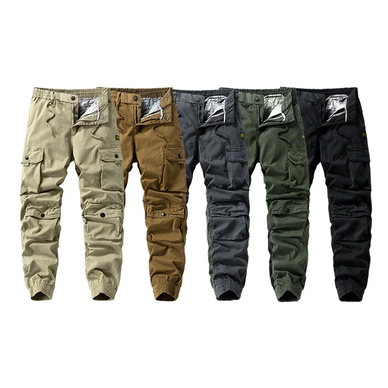 Herren Tech-Cargo-Joggerhose mit elastischem Tunnelzugbund, verstärkten Kniepaneelen und Multifunktions‑Taschen Drune