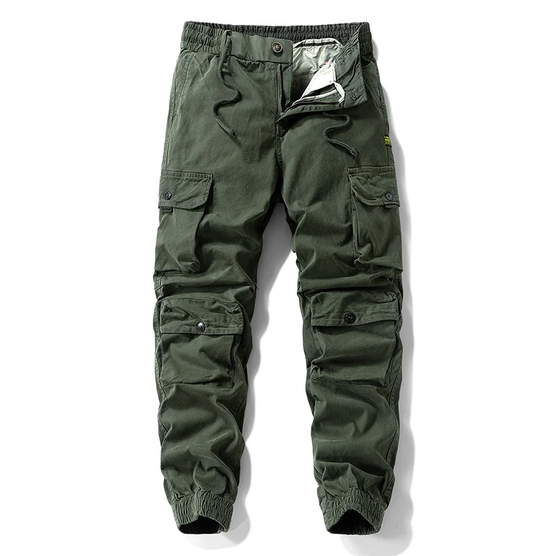 Herren Tech-Cargo-Joggerhose mit elastischem Tunnelzugbund, verstärkten Kniepaneelen und Multifunktions‑Taschen Drune