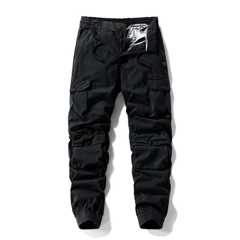 Herren Tech-Cargo-Joggerhose mit elastischem Tunnelzugbund, verstärkten Kniepaneelen und Multifunktions‑Taschen Drune